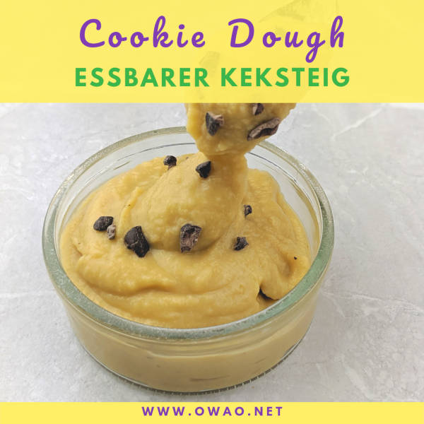 Cookie Dough-essbarer Keksteig-vegan-glutenfrei-ohne Haushaltszucker